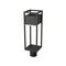 Z-Lite Barwick 1 Light Outdoor Post Mount Fixture, Black & Etched 585PHMR-BK-LED - alternate 5